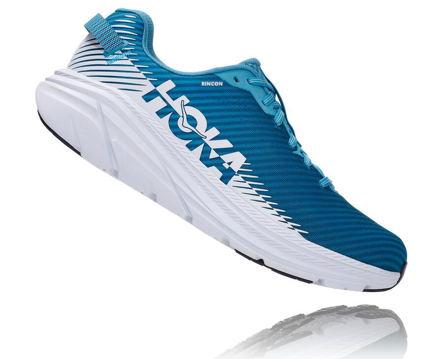 Tenis Hoka One One Masculino Azuis/Branco - Rincon 2 - 281-DETWLI